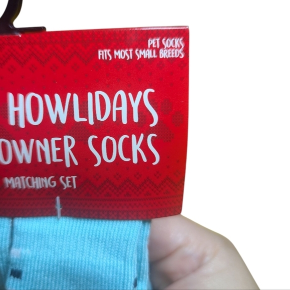 Matching Happy Howliday owner & Pet Socks Red - Picture 5 of 5